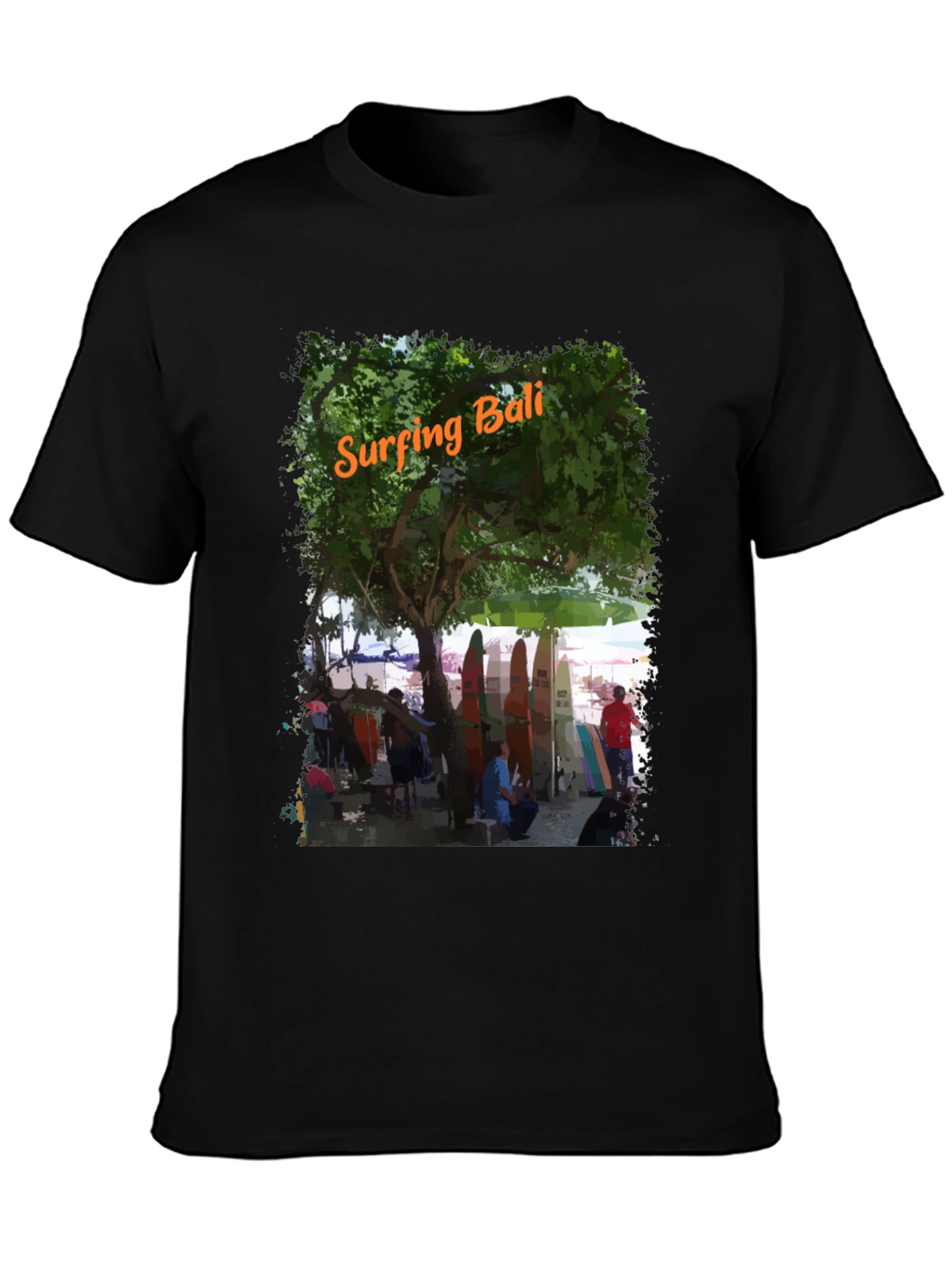 Surfing Bali Graphic Tee - Island Style