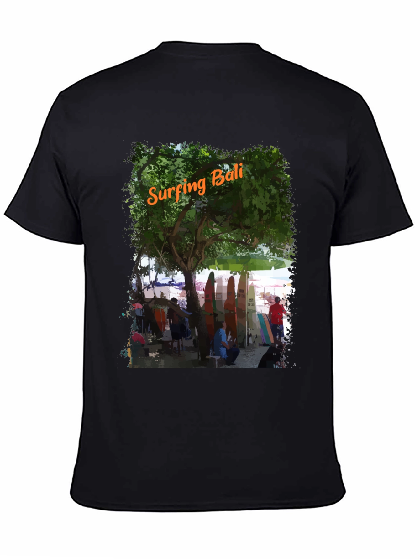 Surfing Bali Graphic Tee - Island Style