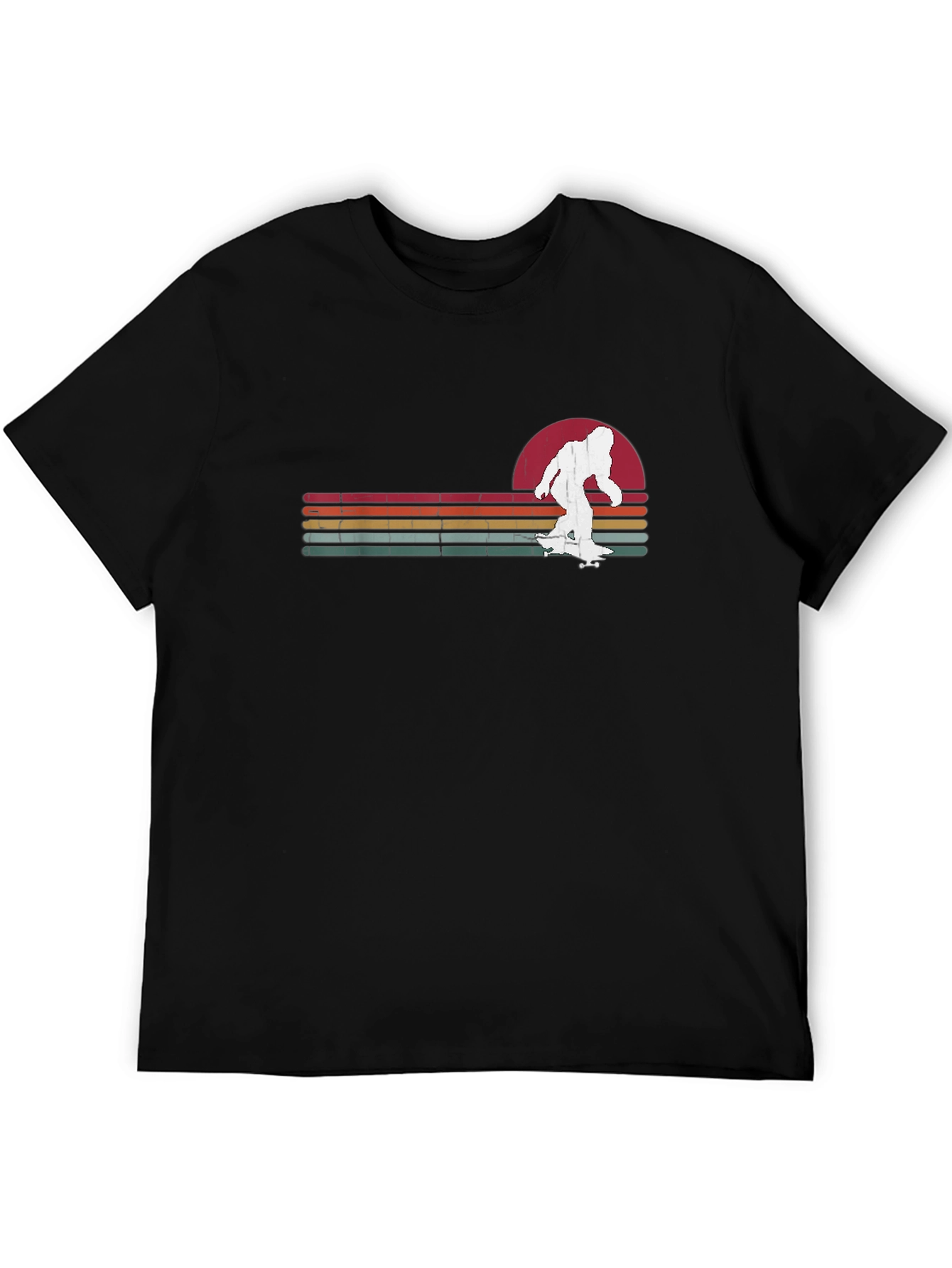 Bigfoot Skateboard T-Shirt Retro Design