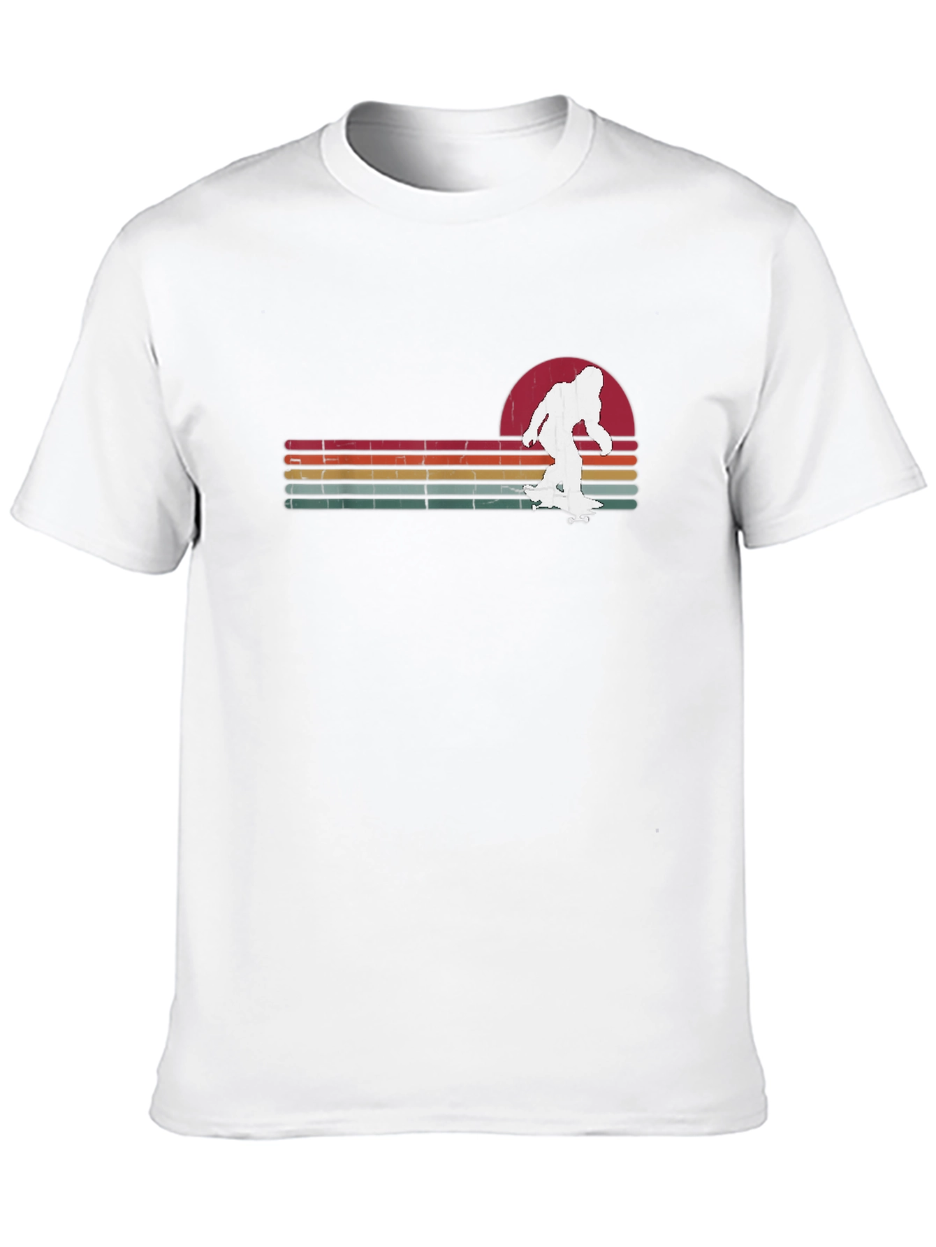 Bigfoot Skateboard T-Shirt Retro Design