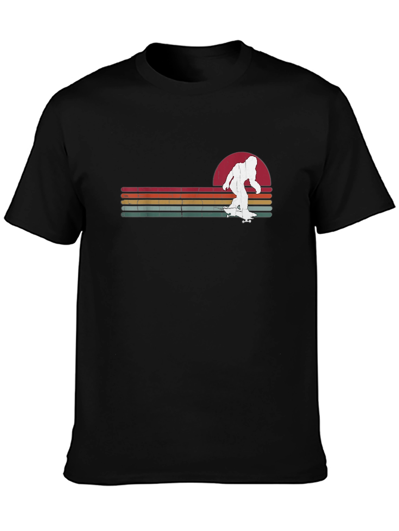 Bigfoot Skateboard T-Shirt Retro Design