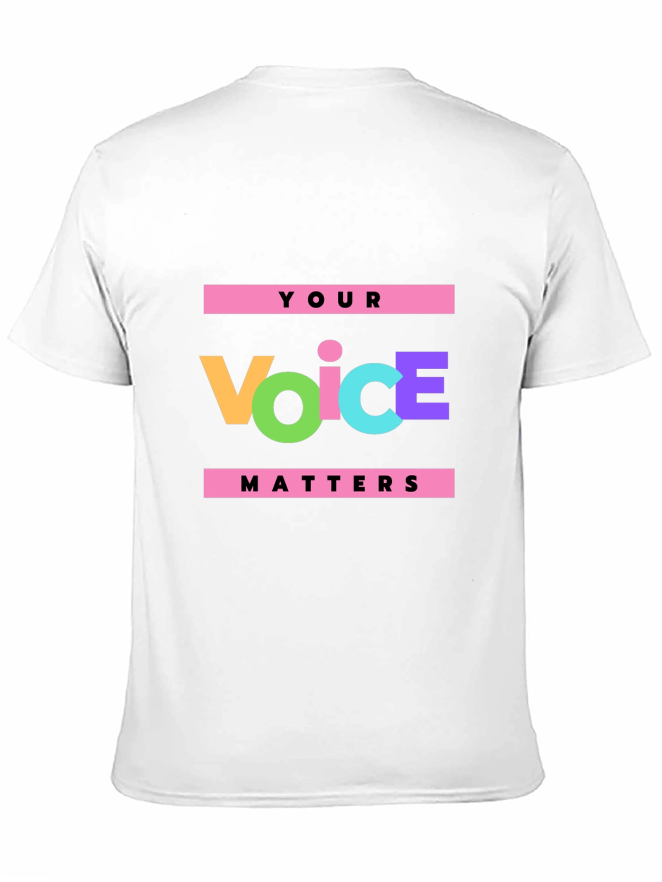 Your Voice Matters Black Graphic Tee