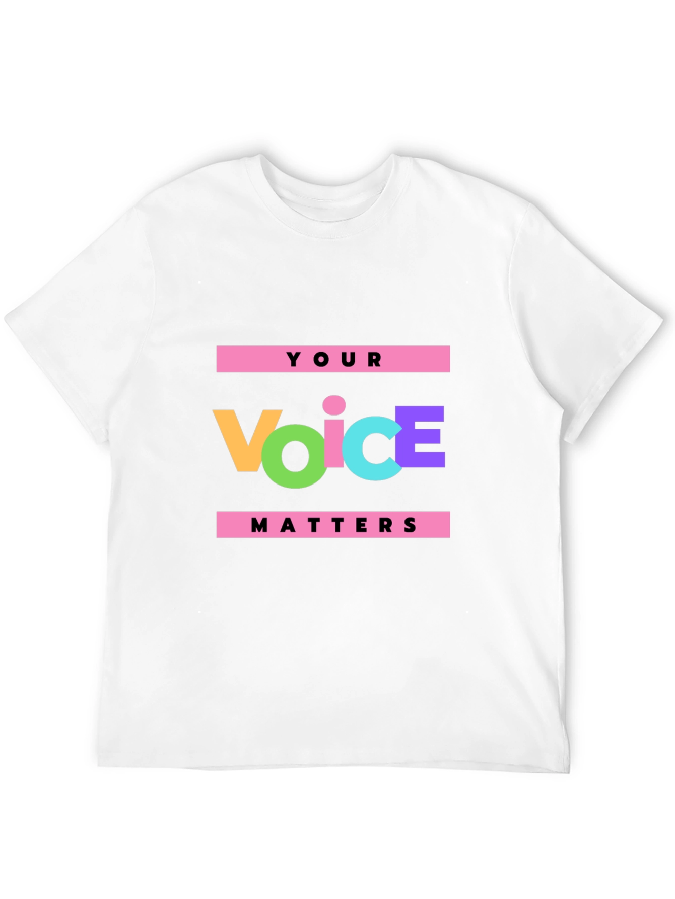 Your Voice Matters Black Graphic Tee
