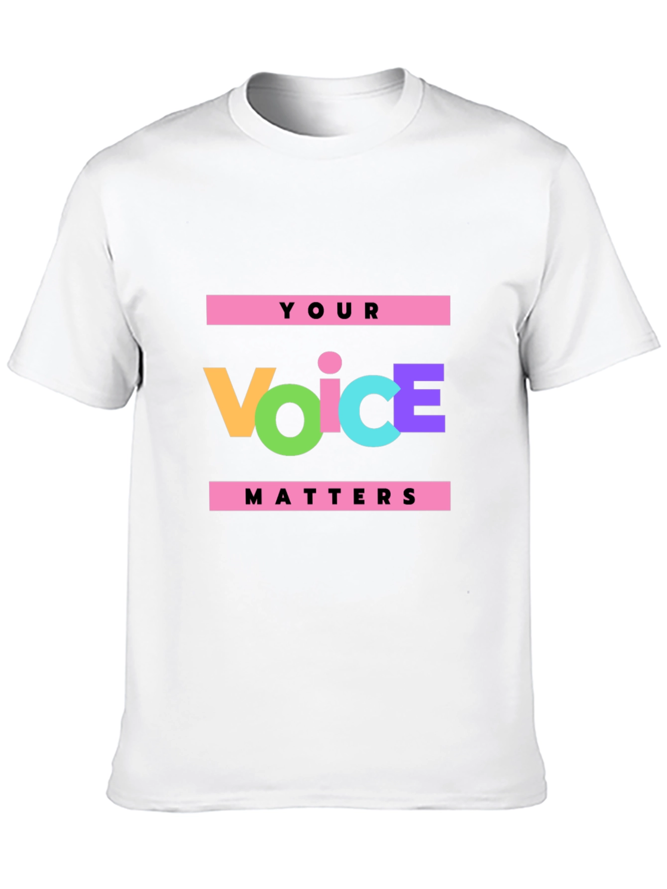 Your Voice Matters Black Graphic Tee