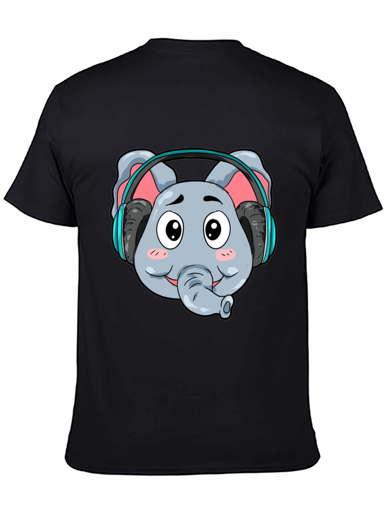 Elephant DJ Graphic Tee - Cool Cartoon T-Shirt
