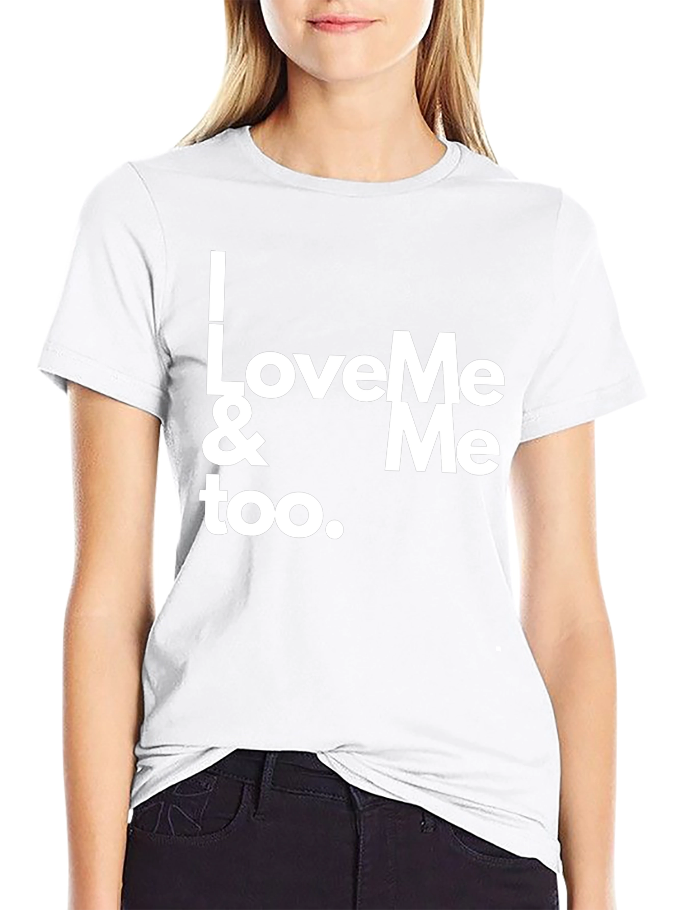 I Love Me & Me Too Black Tee Shirt