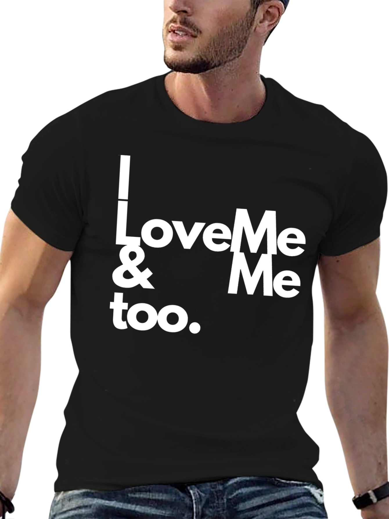 I Love Me & Me Too Black Tee Shirt