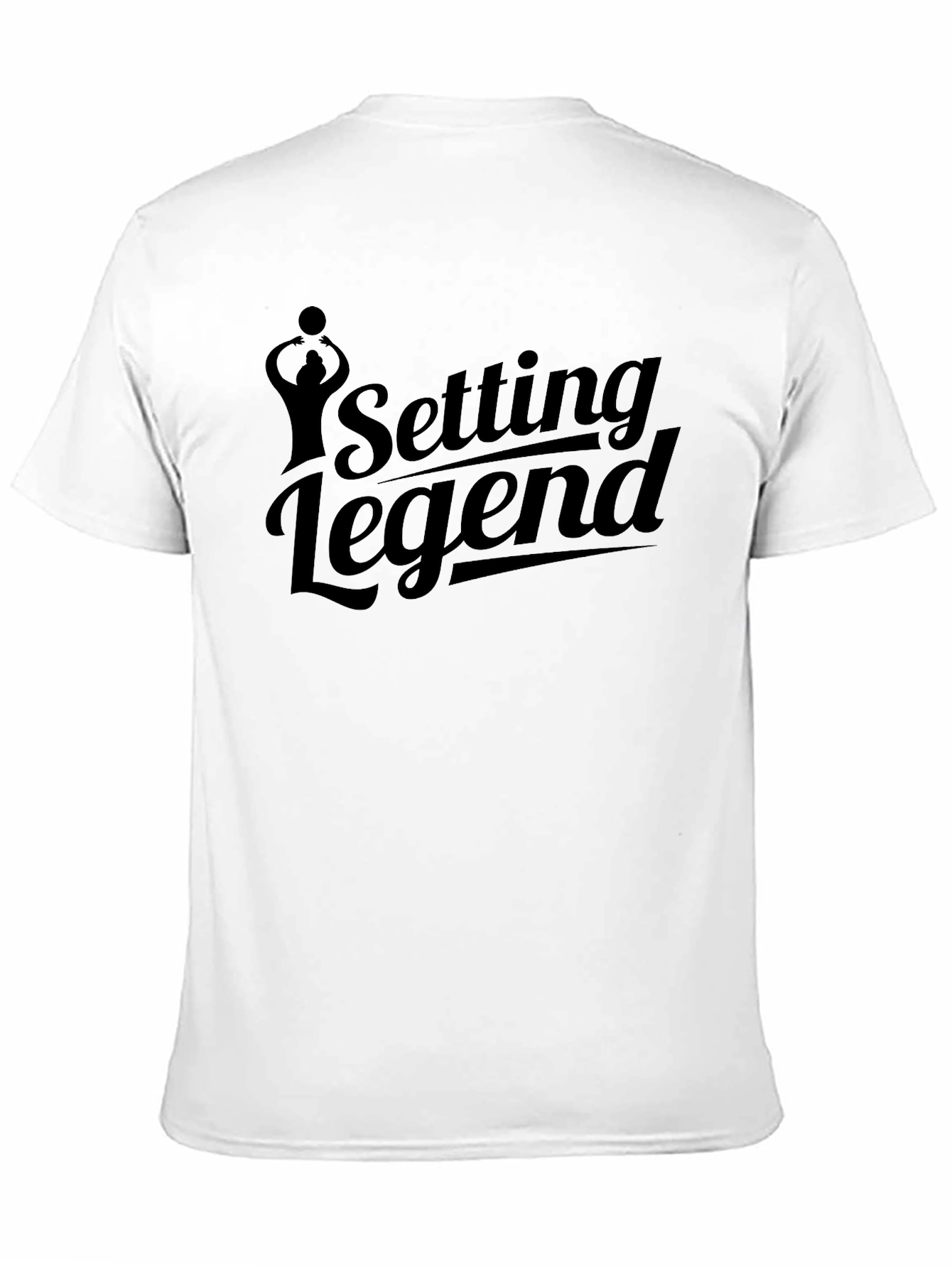 Setting Legend Black T-Shirt Volleyball Fan Gift