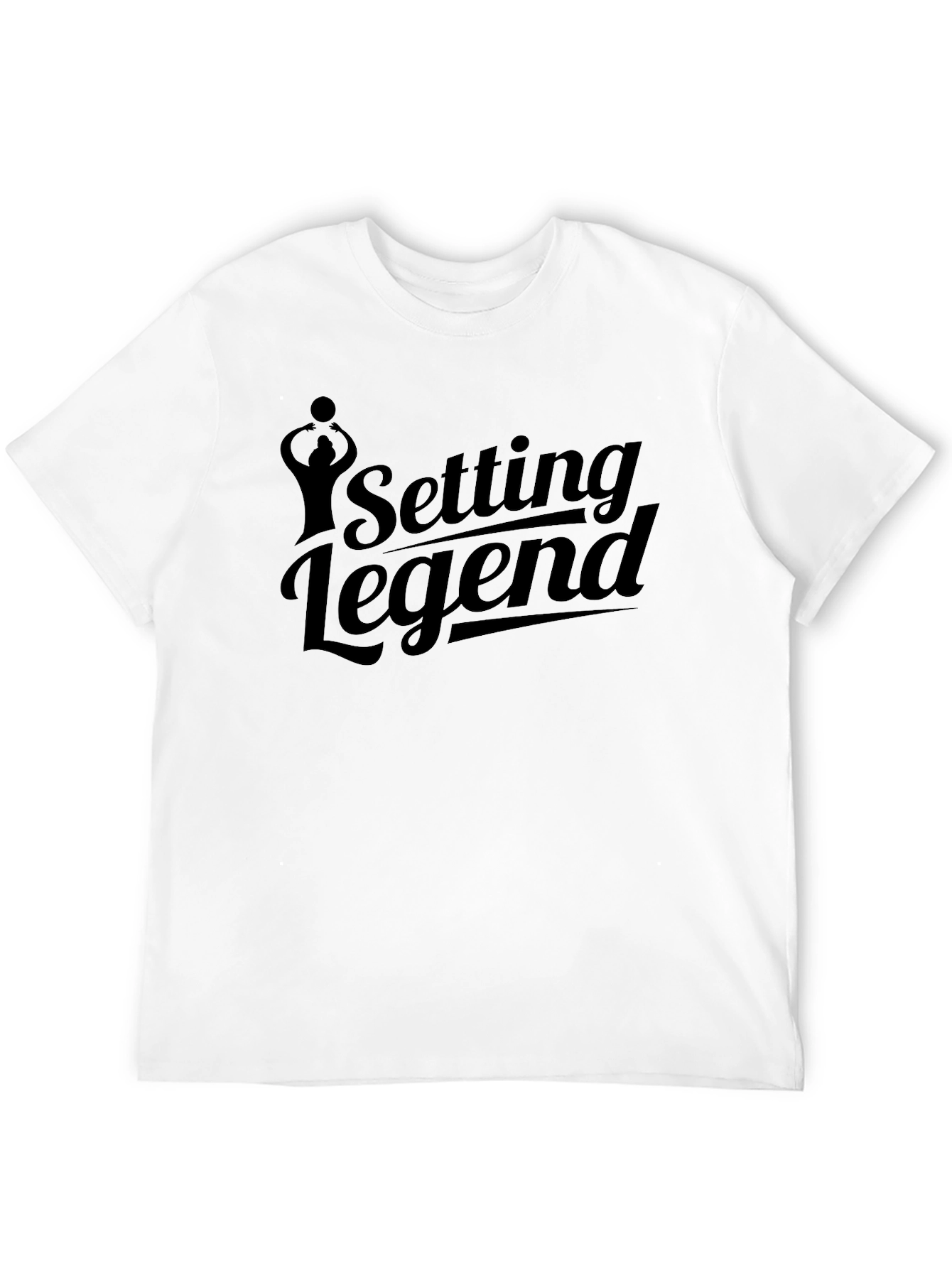 Setting Legend Black T-Shirt Volleyball Fan Gift