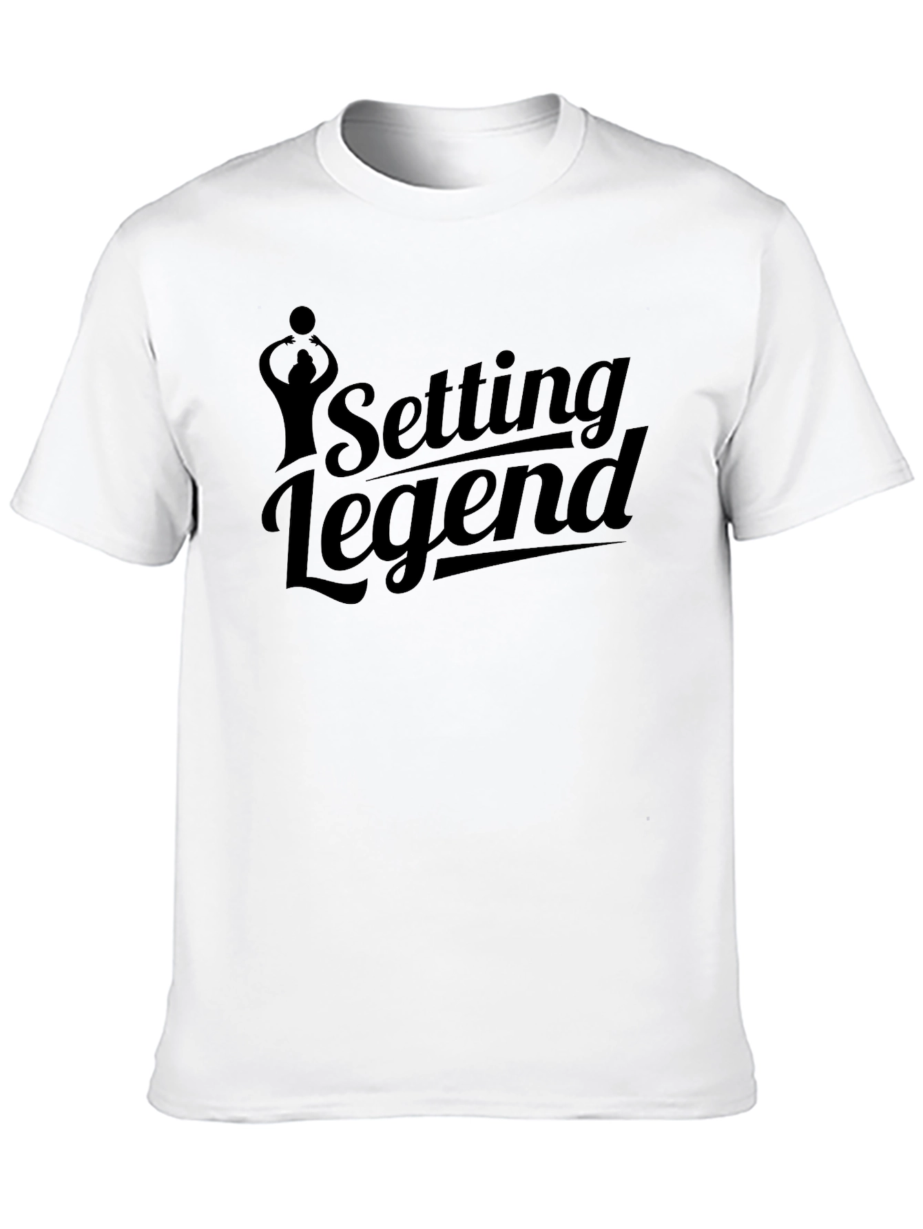 Setting Legend Black T-Shirt Volleyball Fan Gift