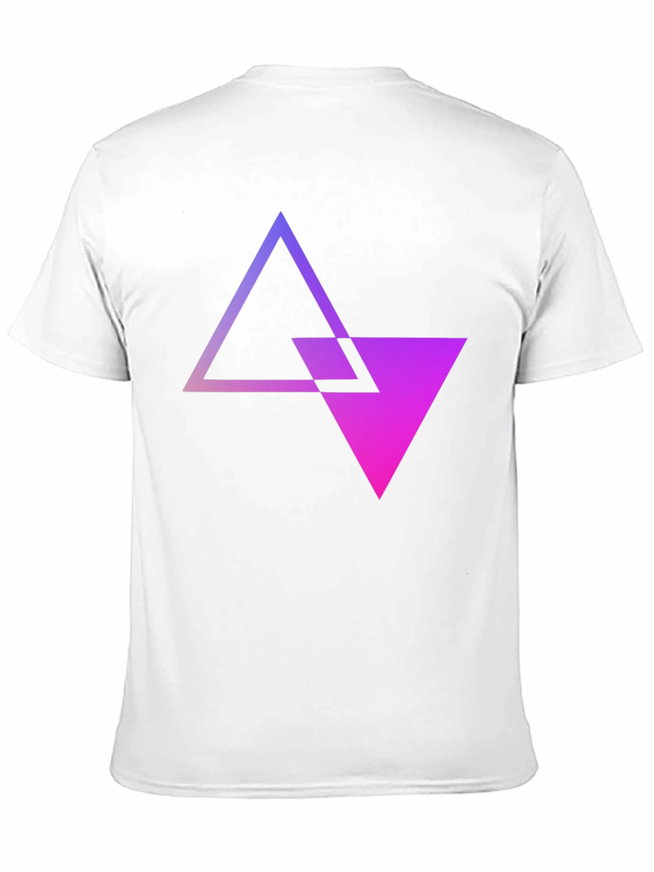 Abstract Gradient Triangle T-Shirt - Modern Graphic Tee