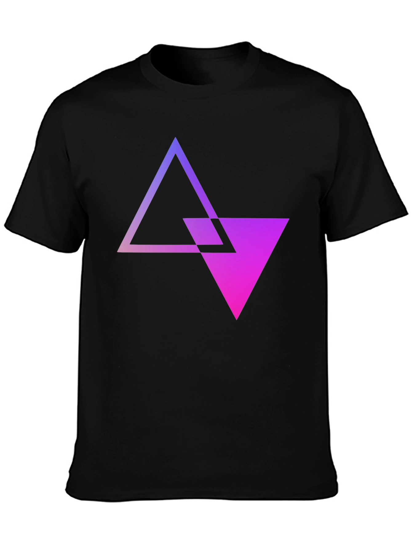 Abstract Gradient Triangle T-Shirt - Modern Graphic Tee