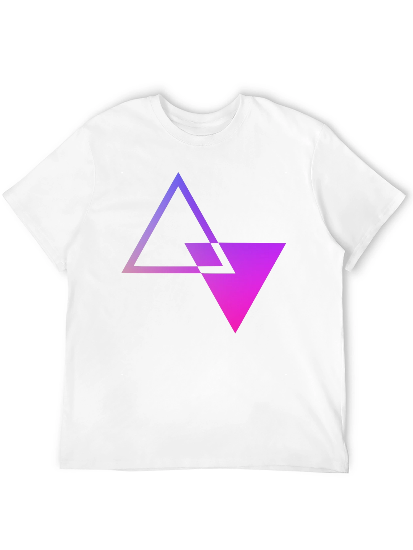 Abstract Gradient Triangle T-Shirt - Modern Graphic Tee