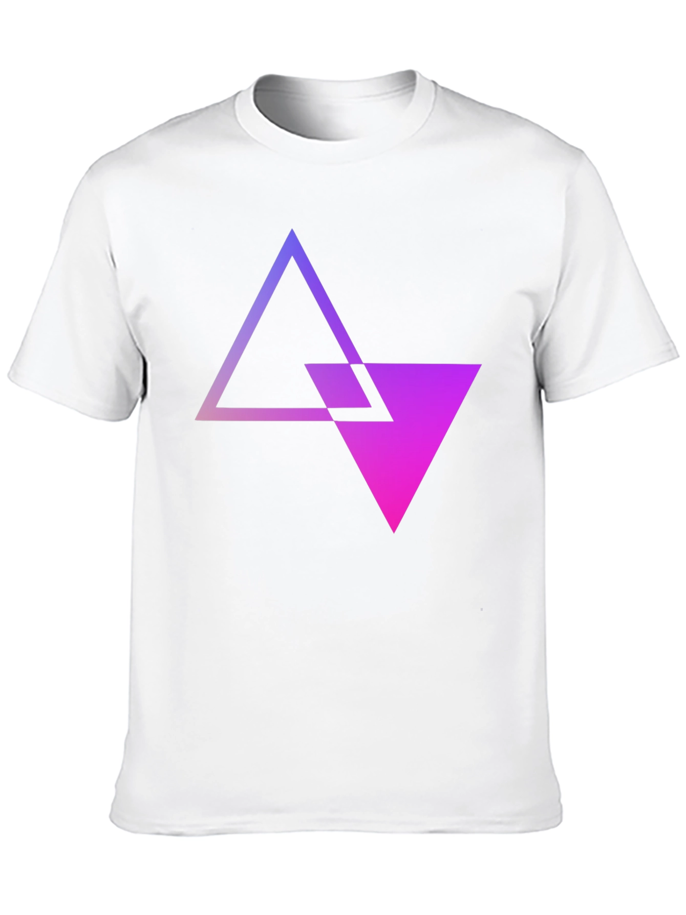 Abstract Gradient Triangle T-Shirt - Modern Graphic Tee