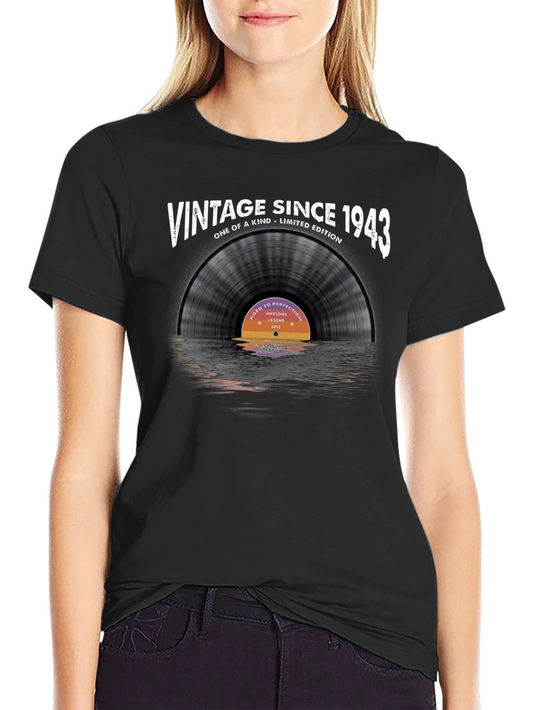 Vintage 1943 Record T-Shirt - Limited Edition