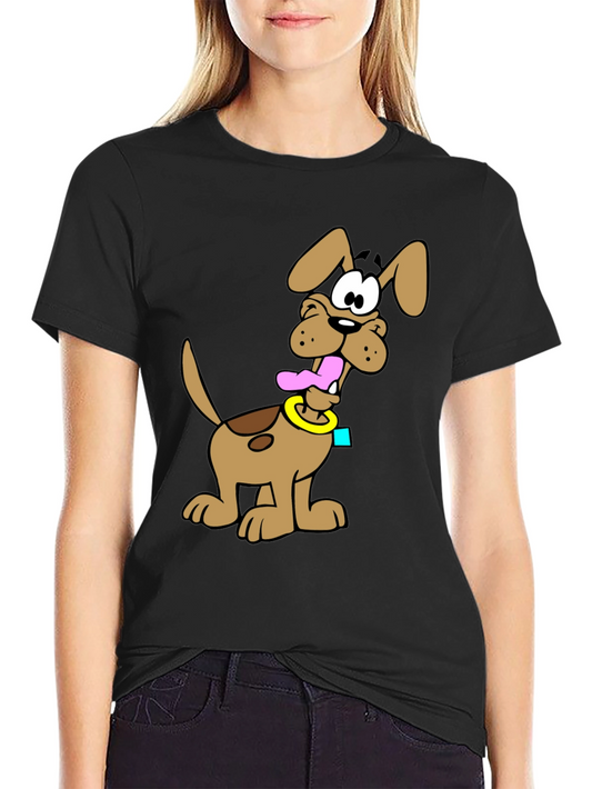 Cartoon Dog Graphic T-Shirt