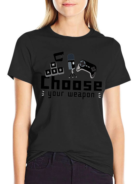 Choose Your Weapon Gaming T-Shirt - Black