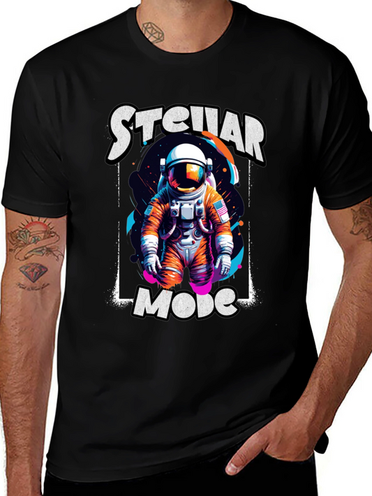 Stellar Mode Astronaut Graphic T-Shirt