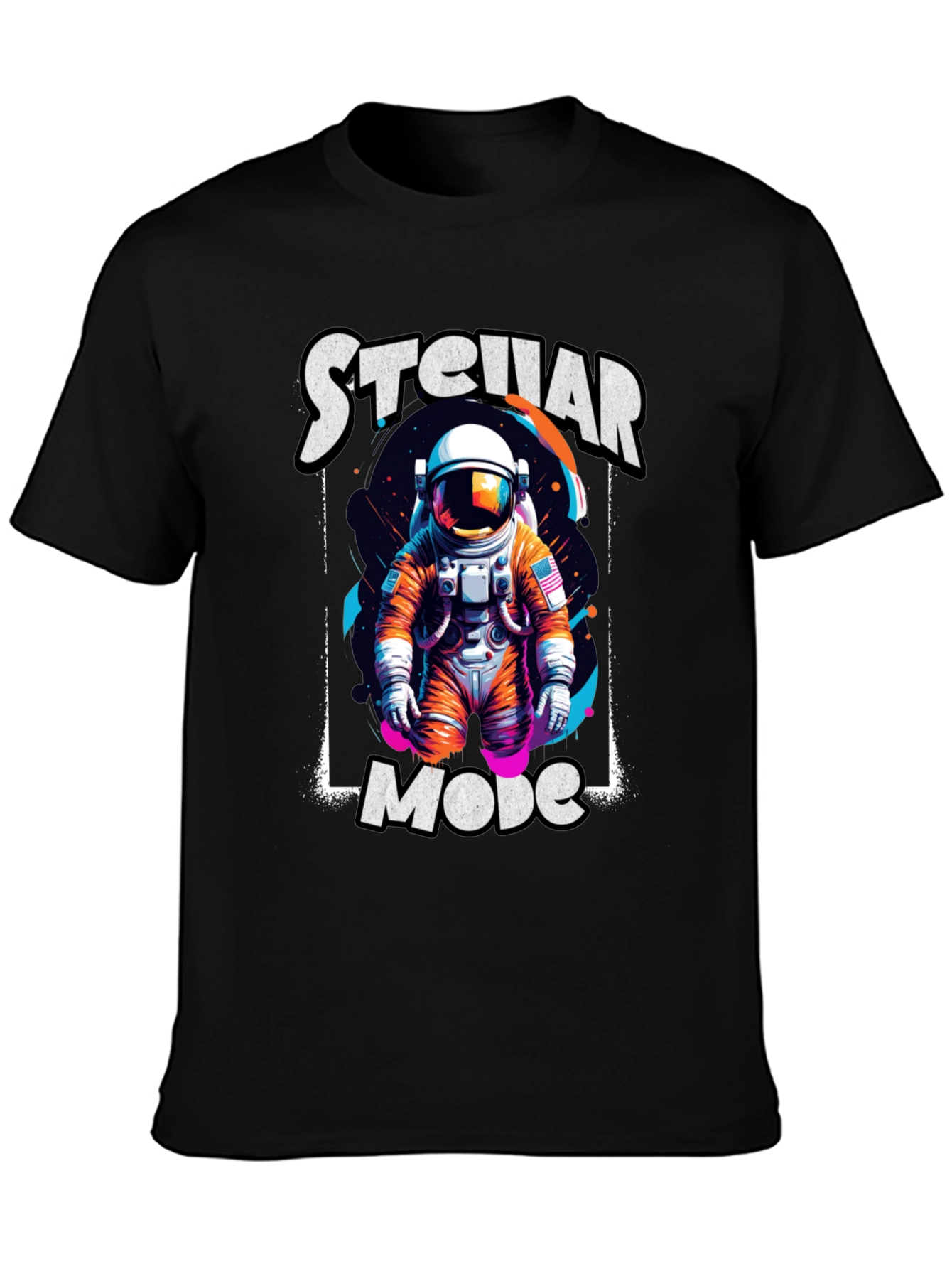 Stellar Mode Astronaut Graphic T-Shirt