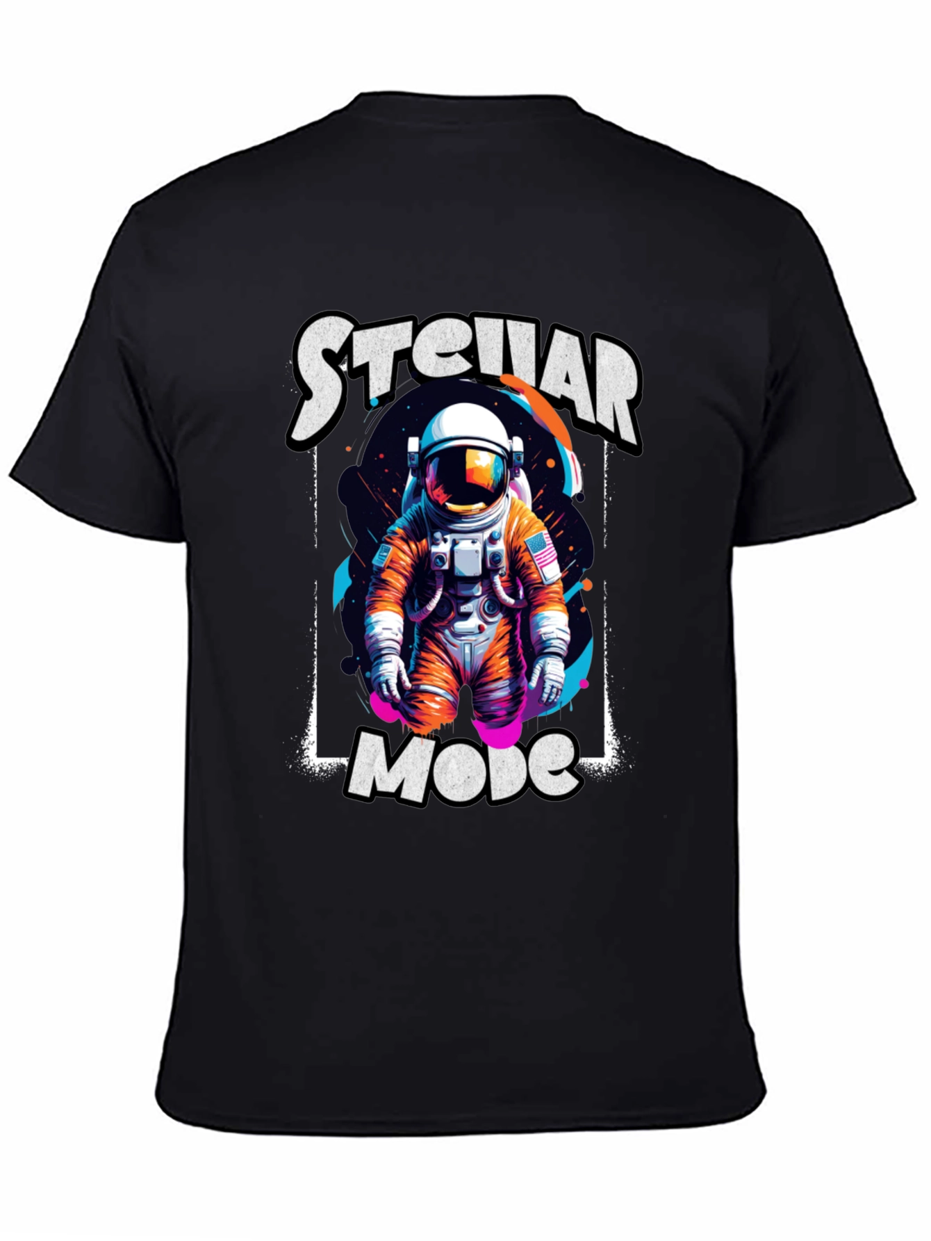 Stellar Mode Astronaut Graphic T-Shirt