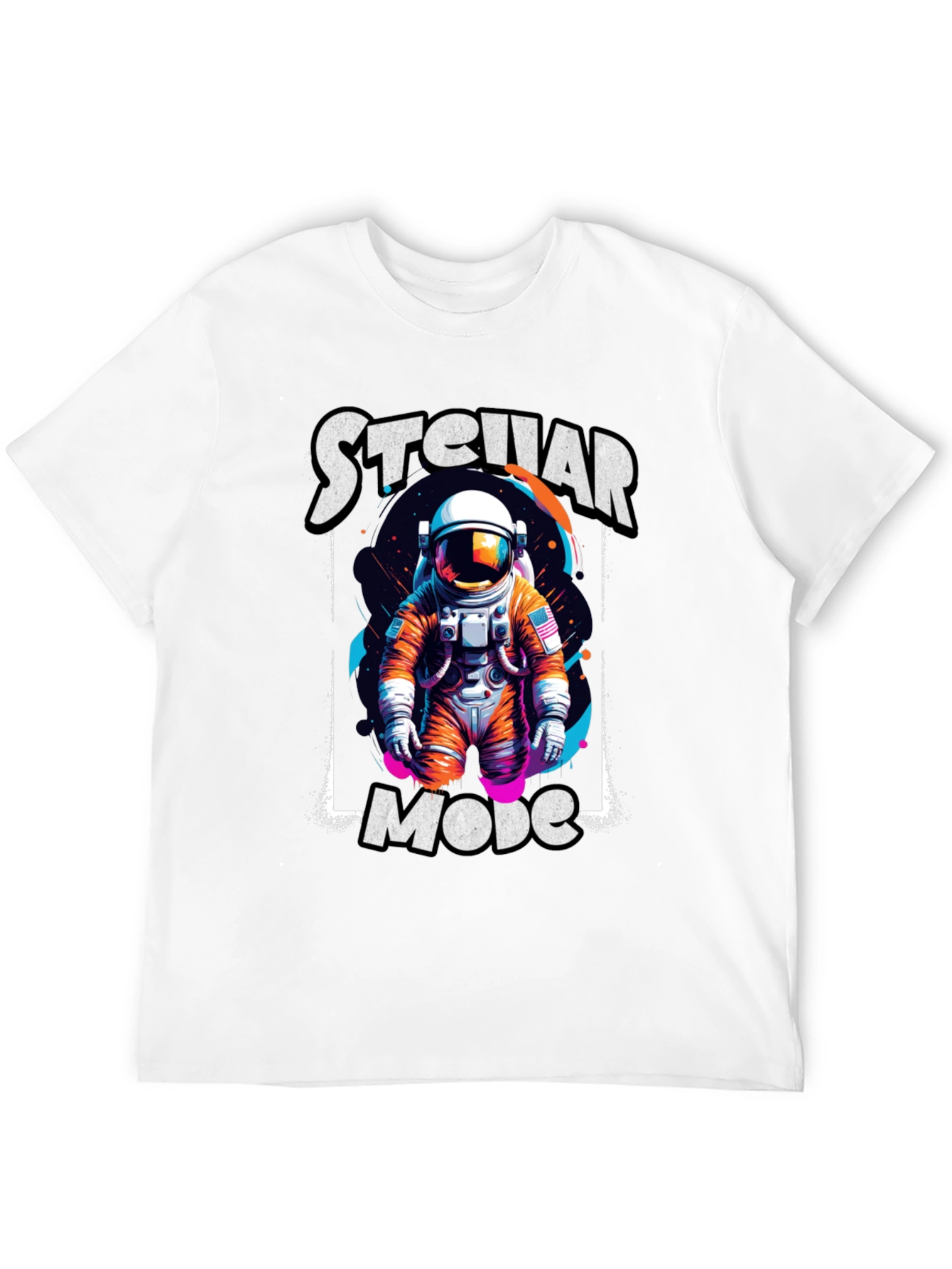 Stellar Mode Astronaut Graphic T-Shirt