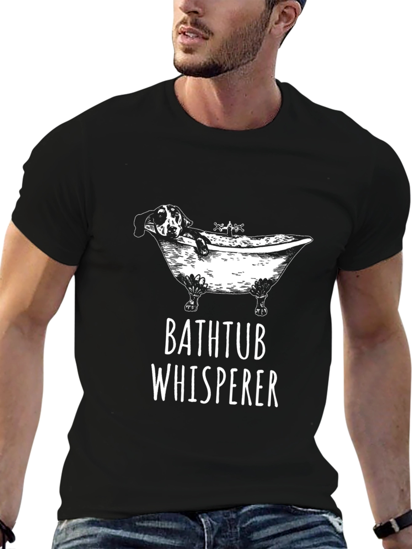 Bathtub Whisperer Graphic Tee - Funny Dog Lover Shirt