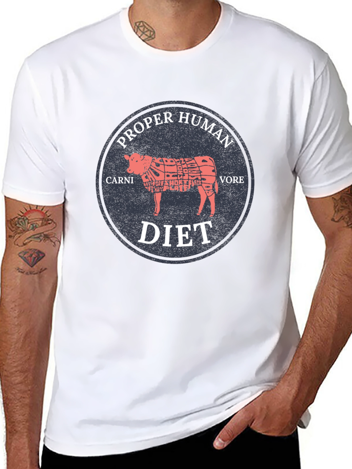 Proper Human Diet T-Shirt - Carnivore Edition
