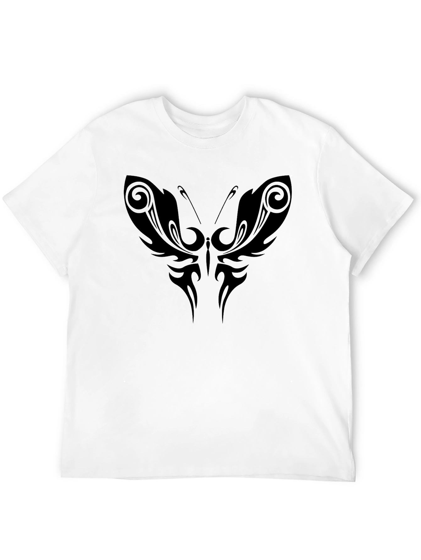 Butterfly Tattoo Graphic Black T-Shirt