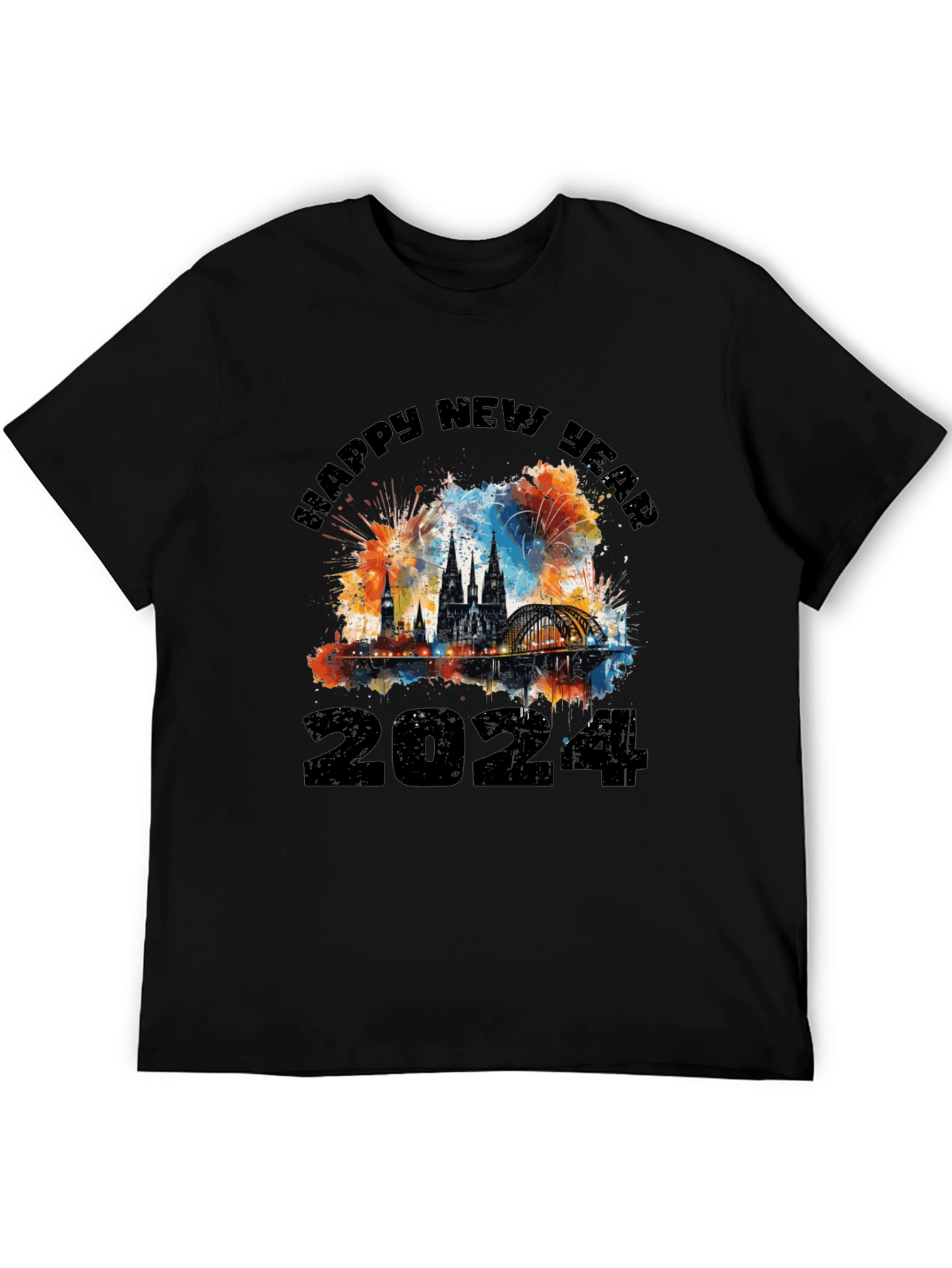 Happy New Year 2024 Cologne Fireworks T-Shirt