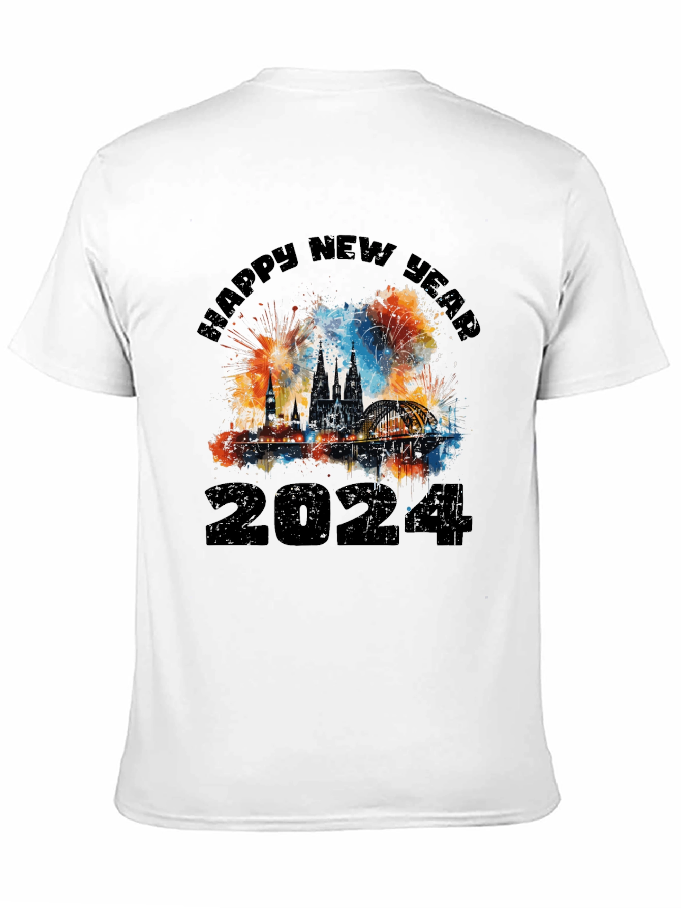 Happy New Year 2024 Cologne Fireworks T-Shirt