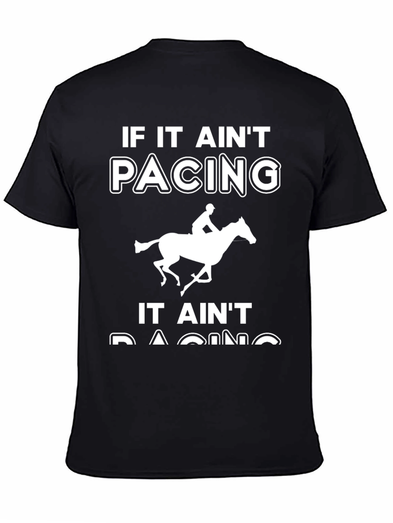 Pacing Horse Racer Graphic T-Shirt