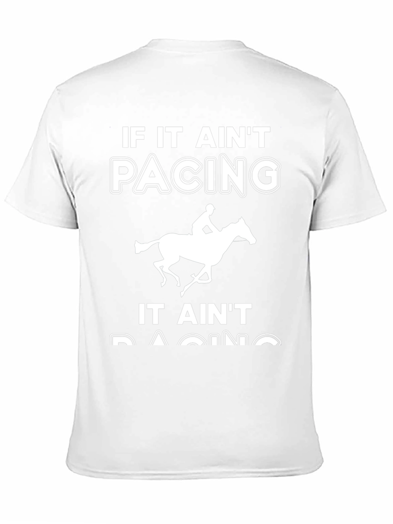 Pacing Horse Racer Graphic T-Shirt