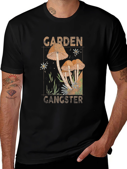 Garden Gangster Mushroom Graphic T-Shirt