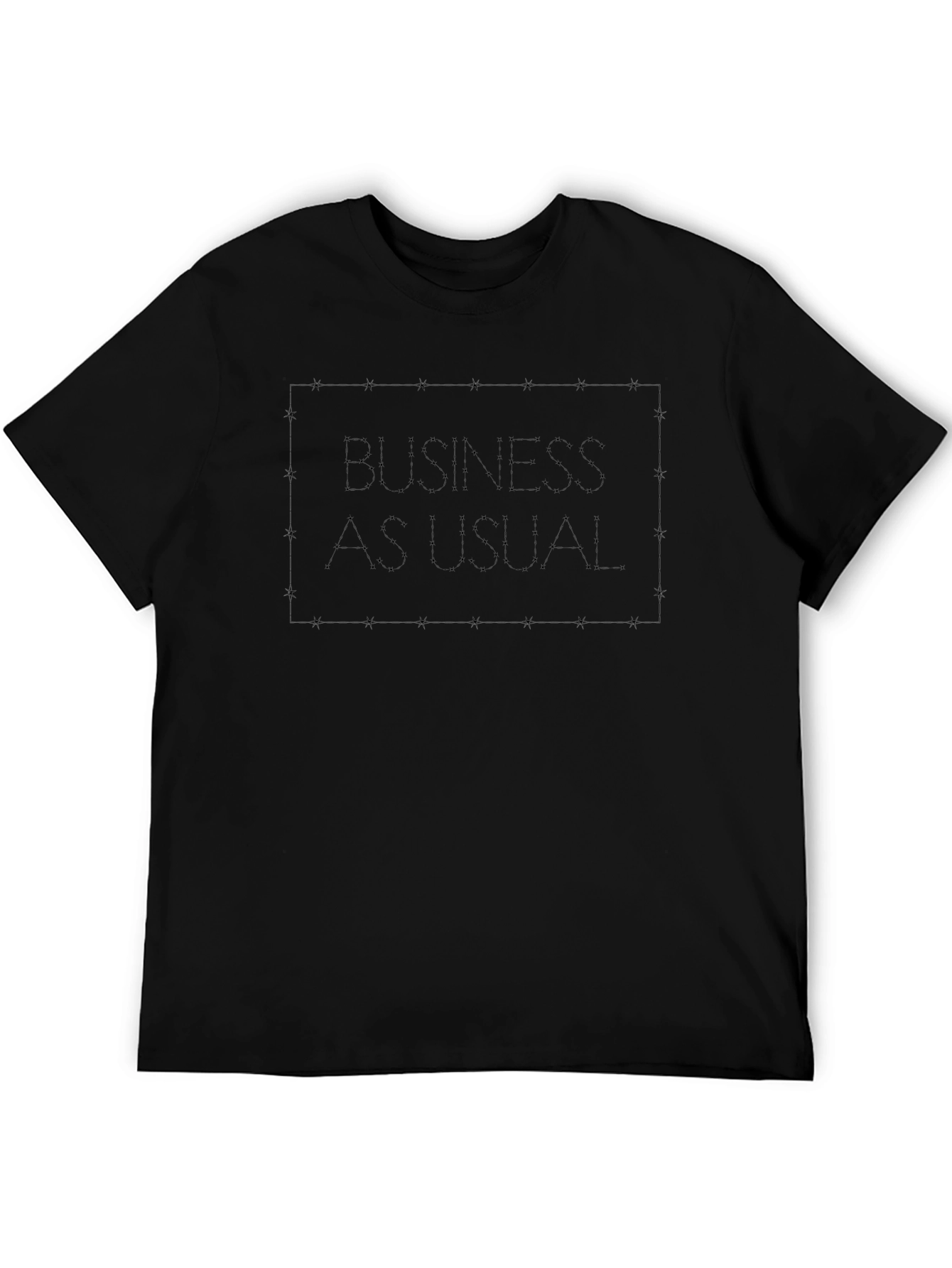 Business As Usual Graphic Tee - Mens Black T-Shirt