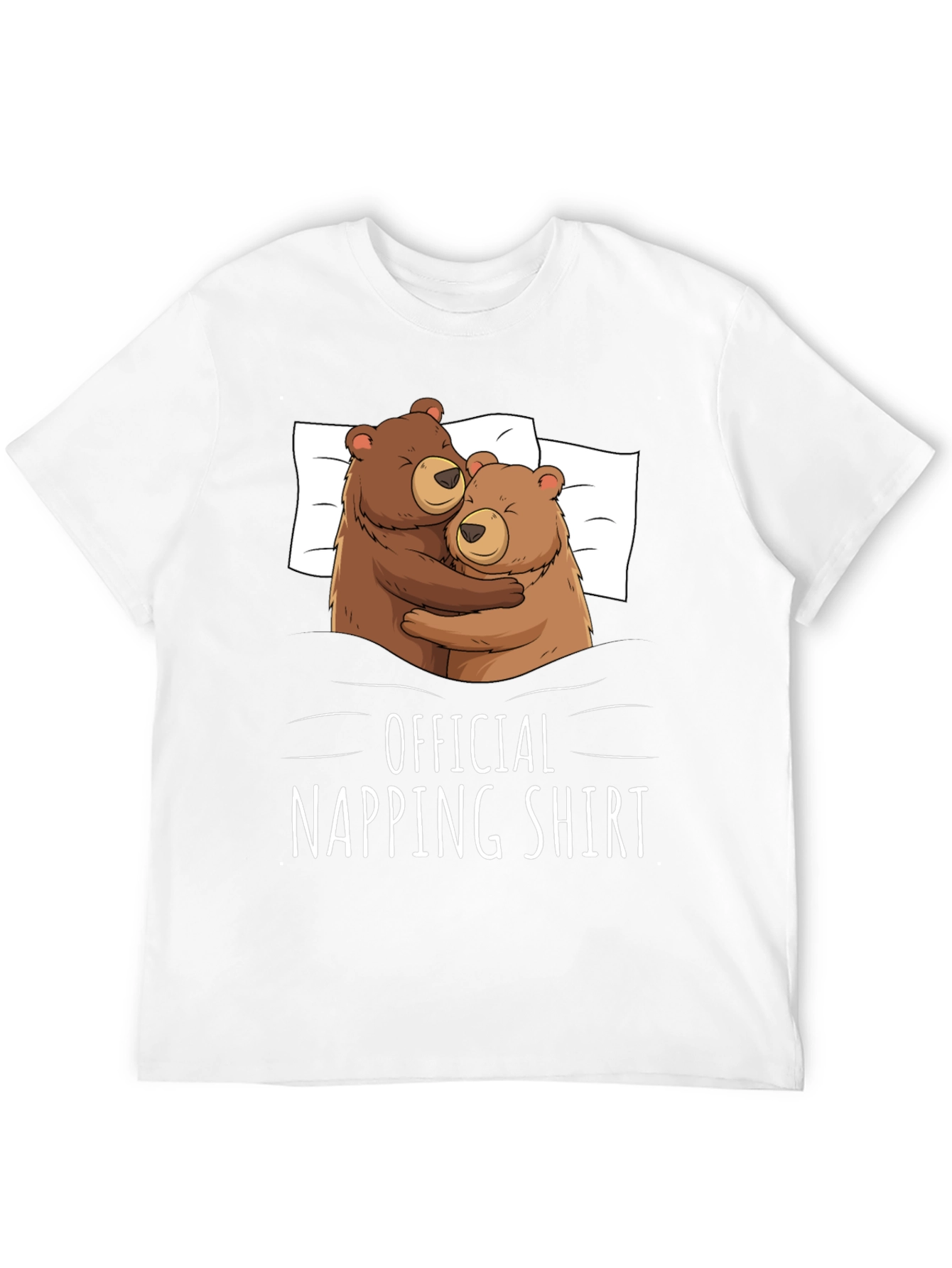 Official Napping Shirt - Cute Bear Hug Graphic Tee