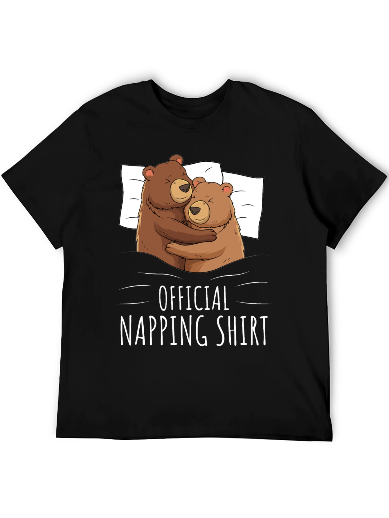Official Napping Shirt - Cute Bear Hug Graphic Tee