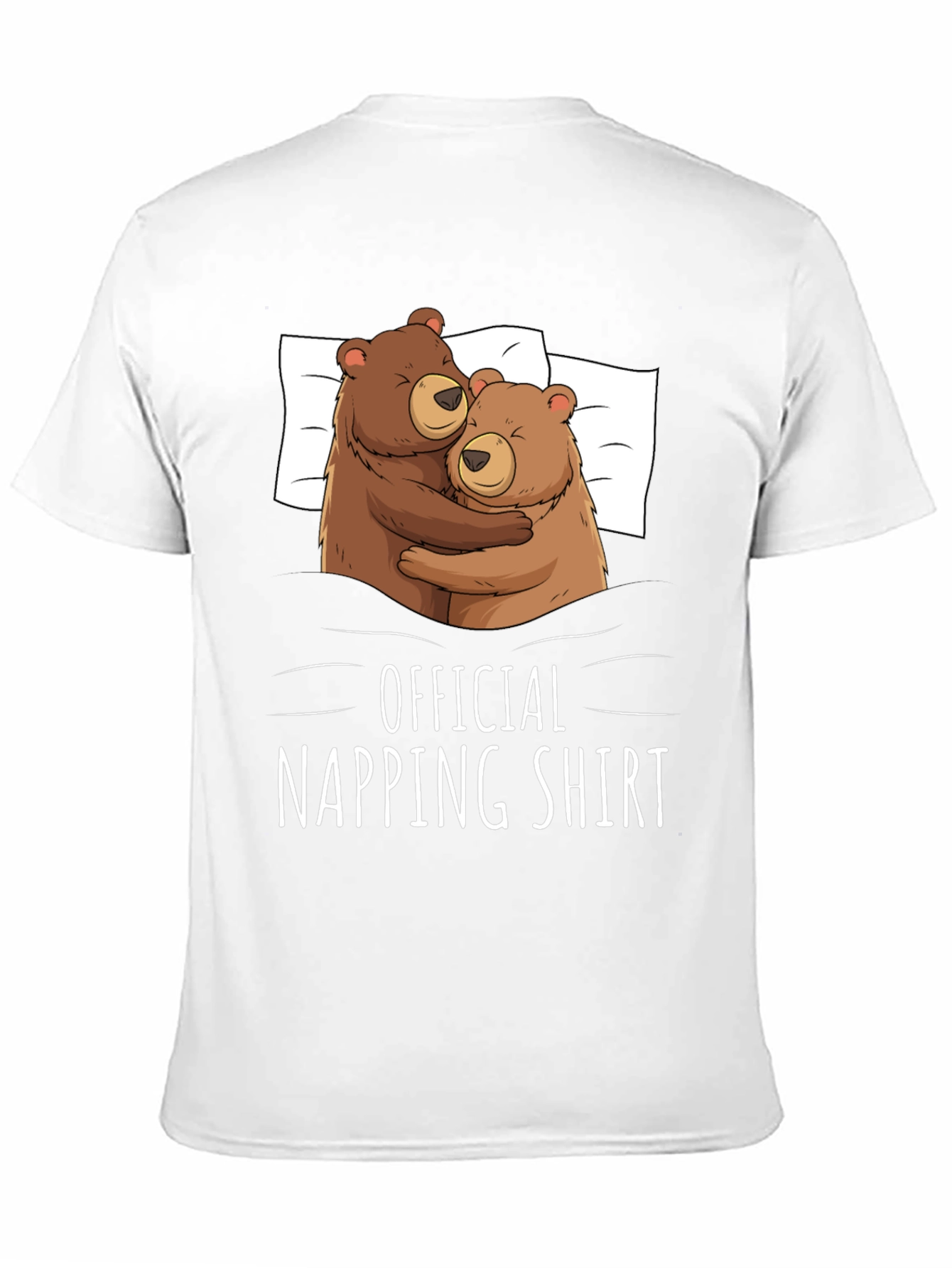 Official Napping Shirt - Cute Bear Hug Graphic Tee
