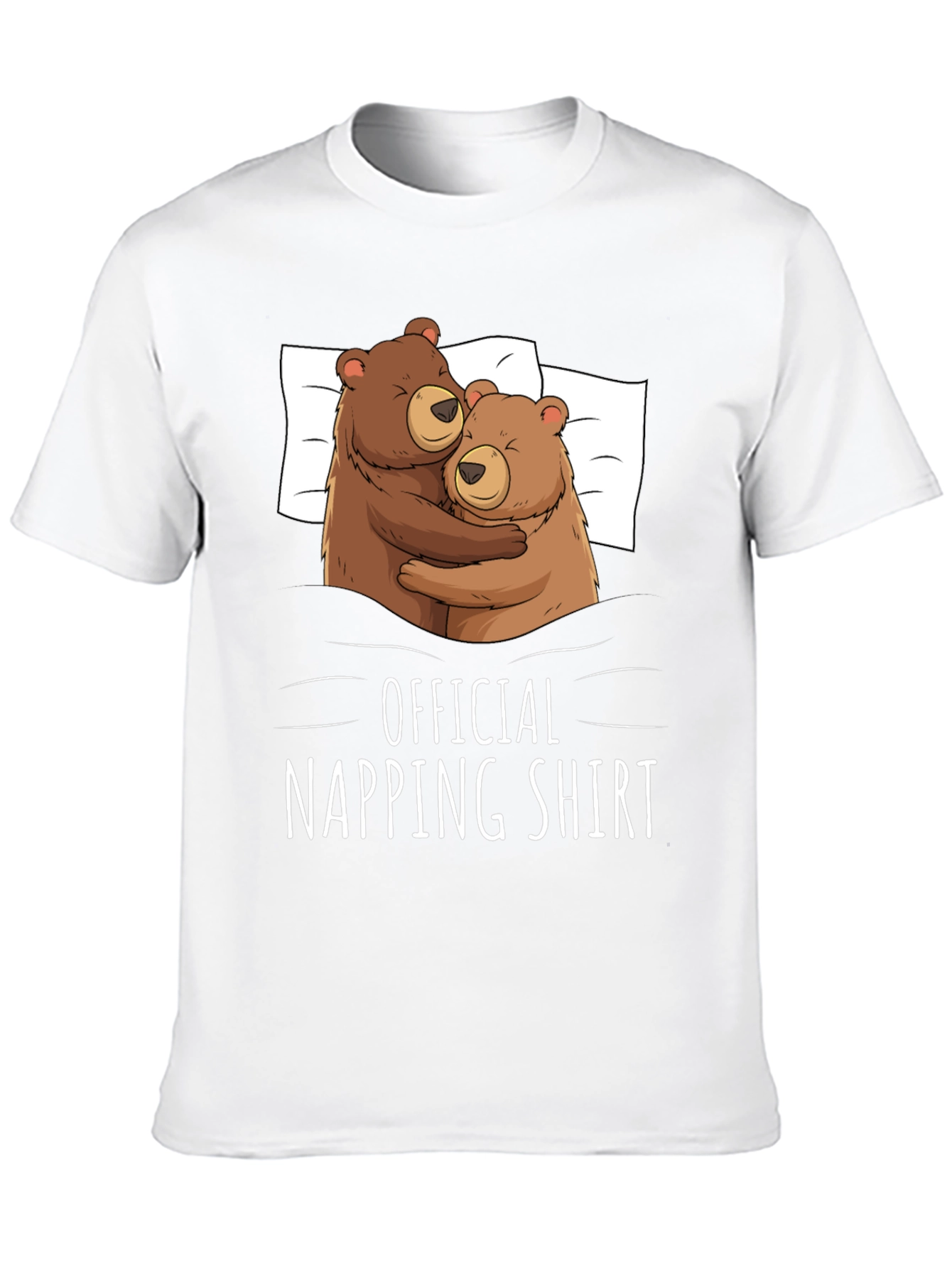Official Napping Shirt - Cute Bear Hug Graphic Tee