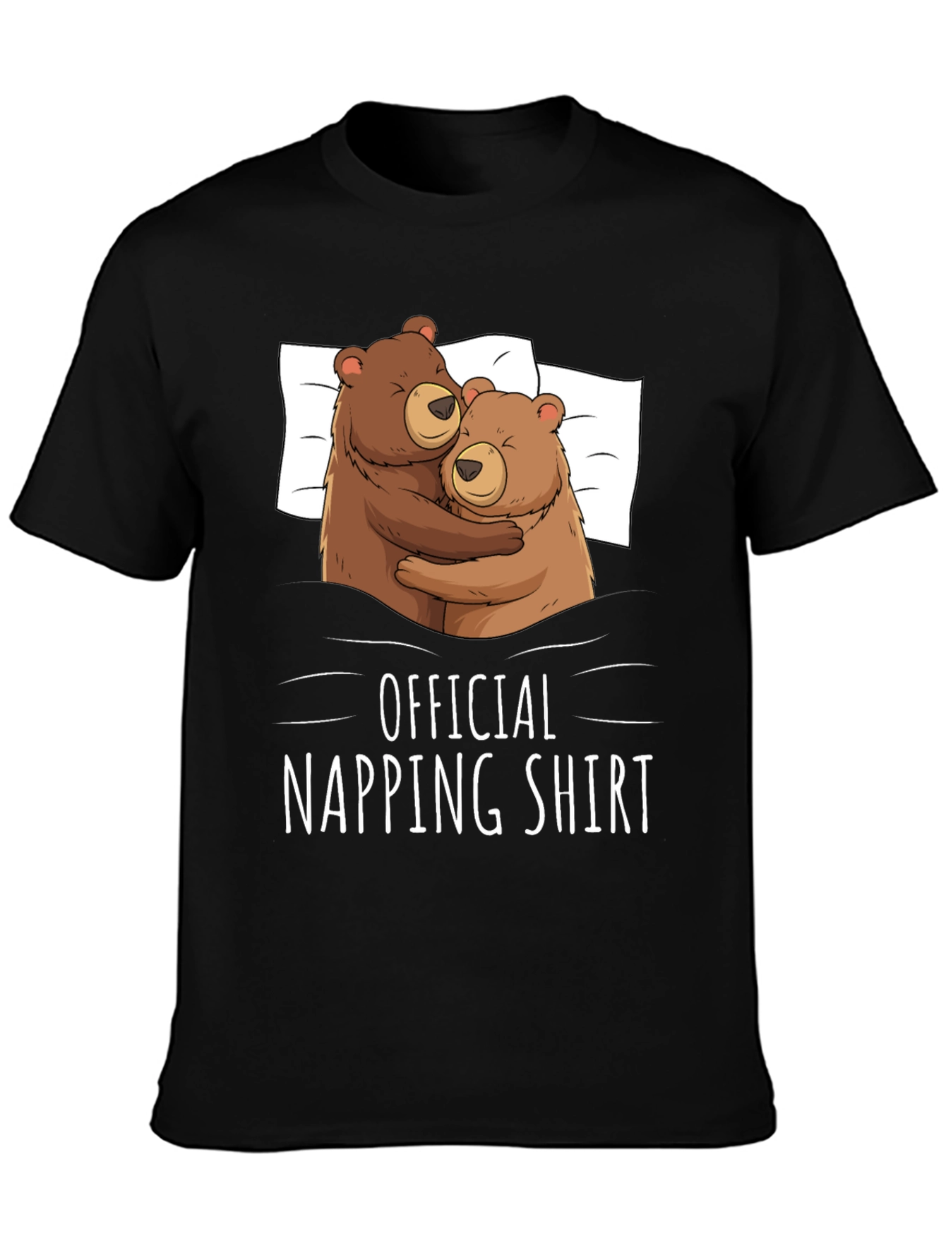 Official Napping Shirt - Cute Bear Hug Graphic Tee