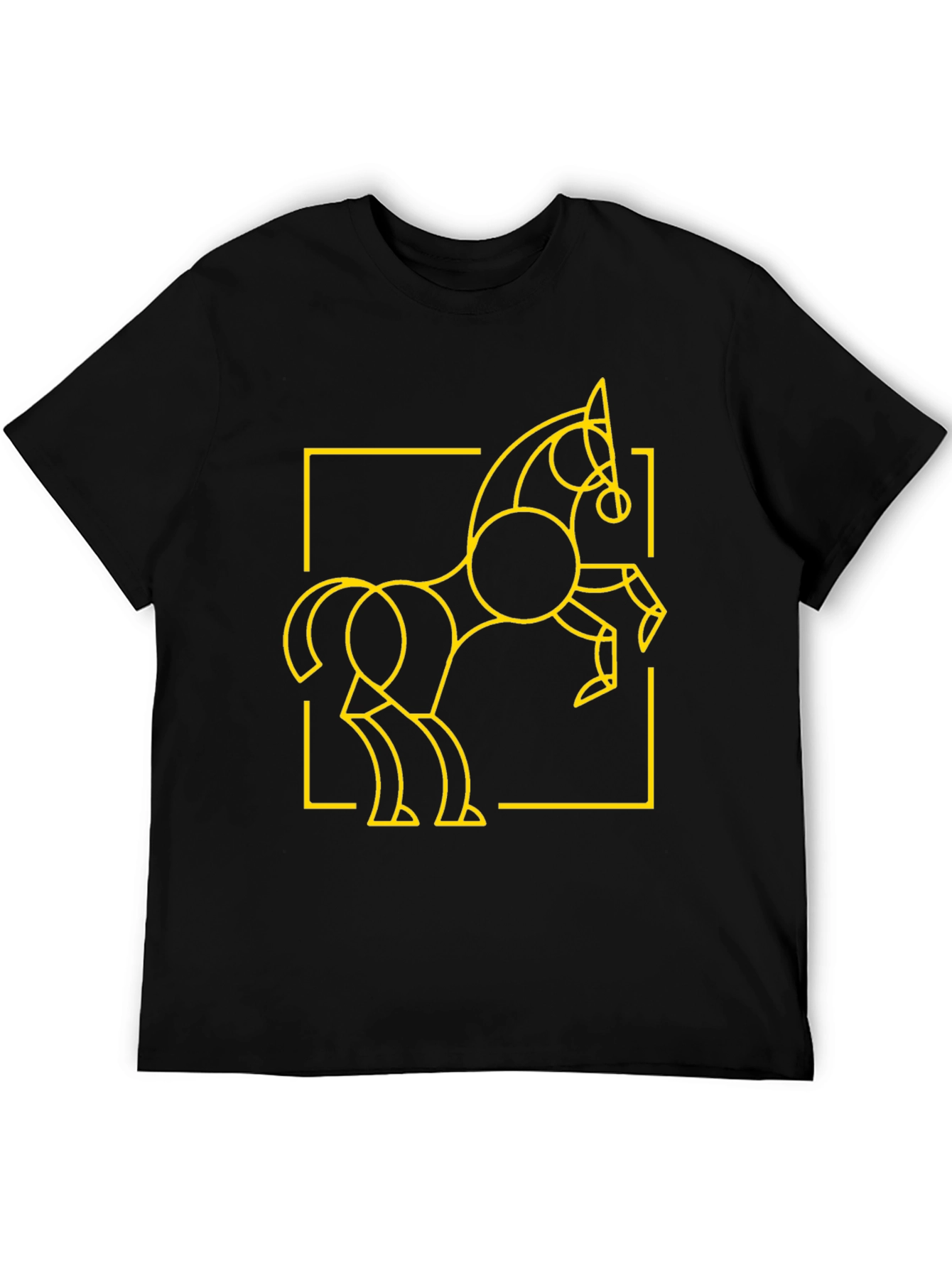 Geometric Horse T-Shirt - Modern Art Design