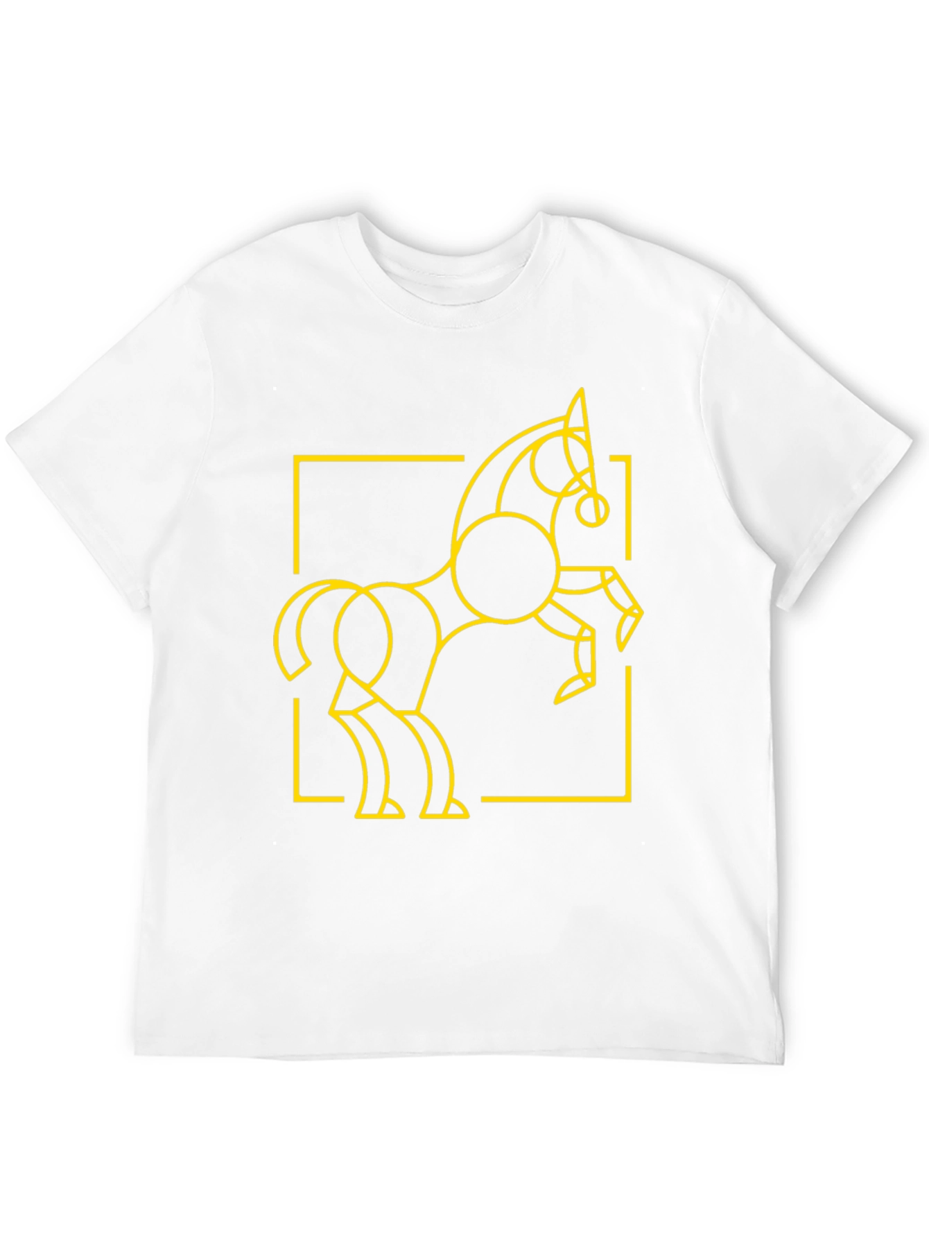 Geometric Horse T-Shirt - Modern Art Design