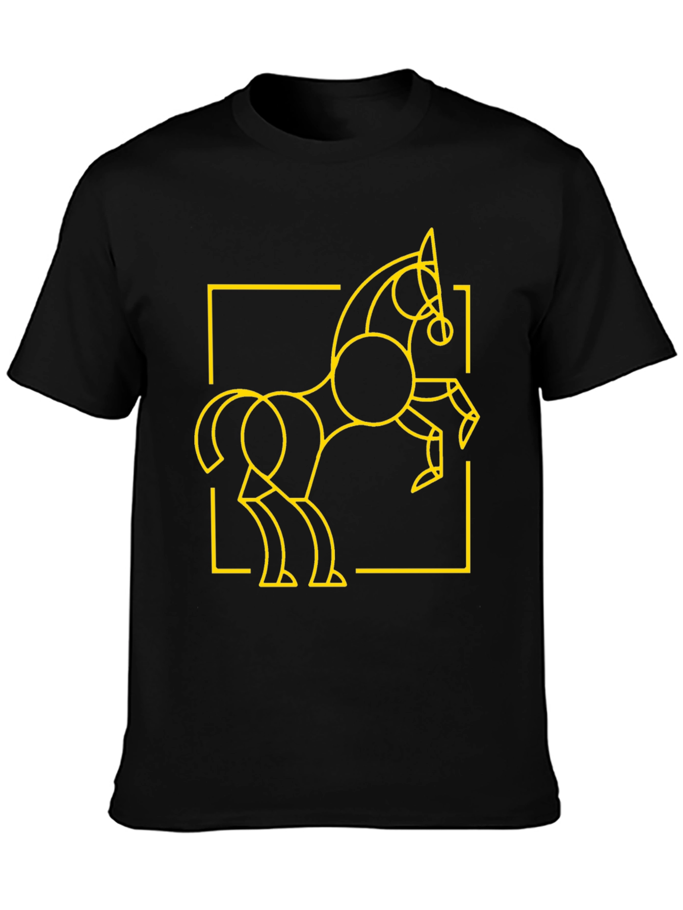 Geometric Horse T-Shirt - Modern Art Design