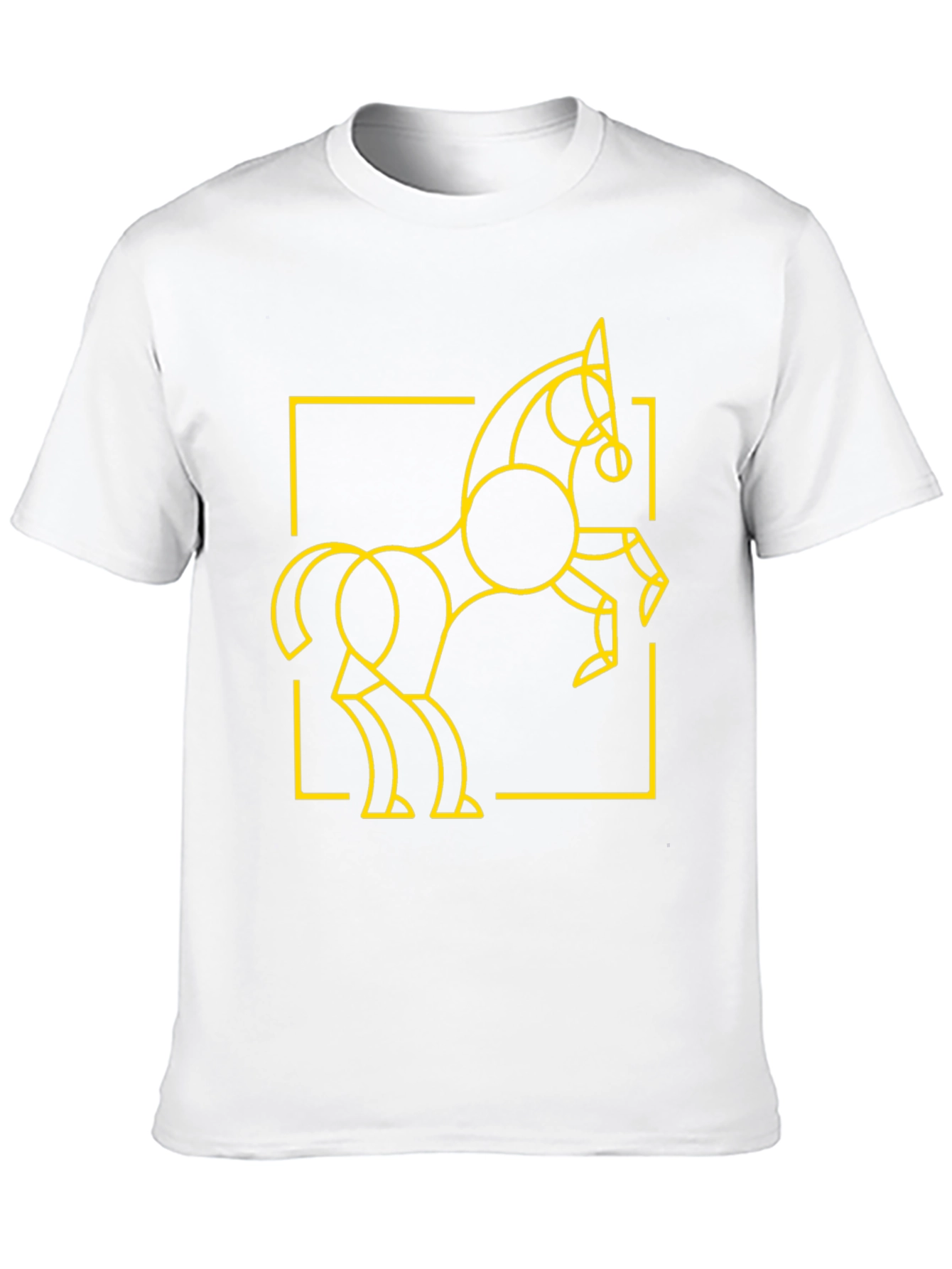 Geometric Horse T-Shirt - Modern Art Design