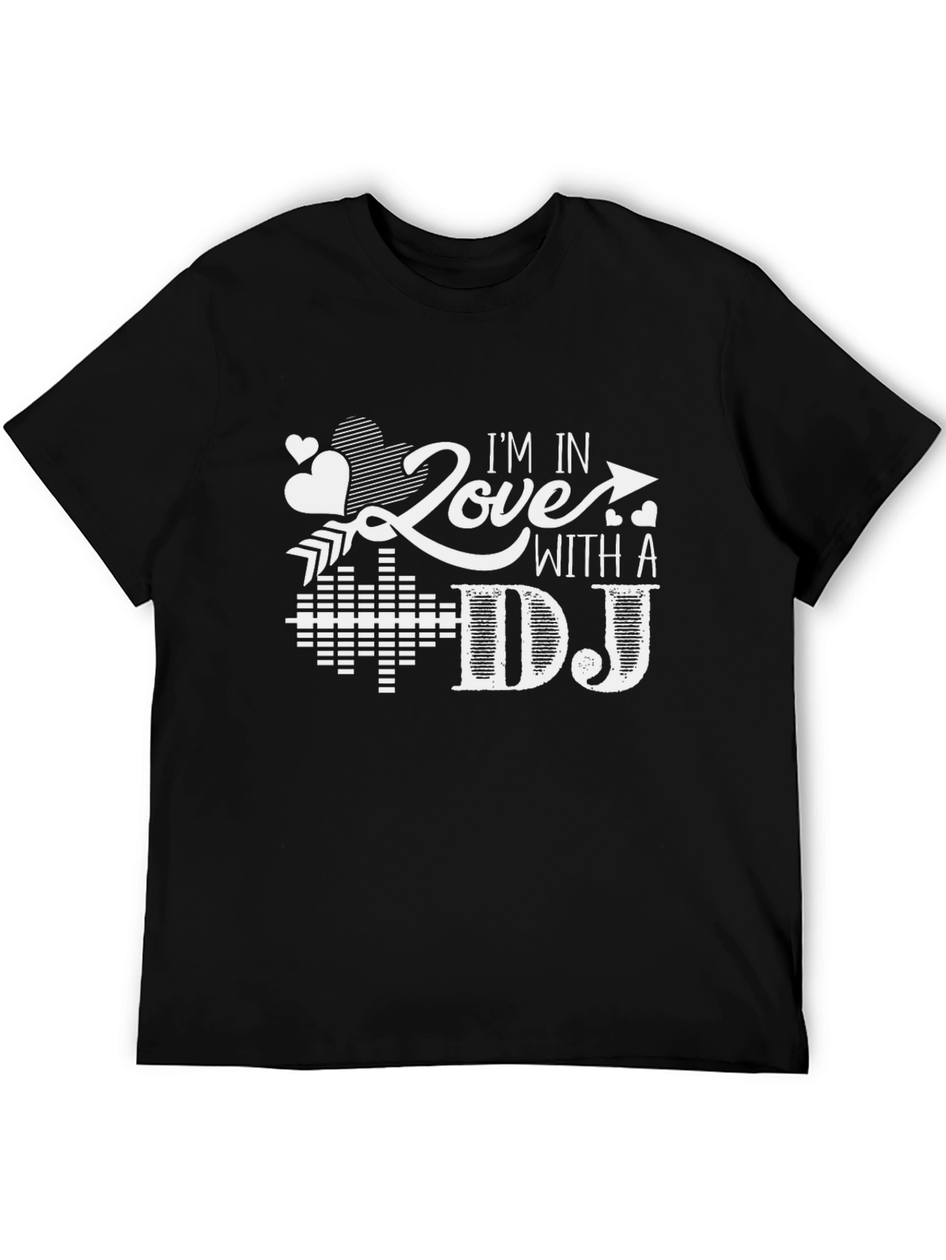 Im In Love With a DJ Black T-Shirt