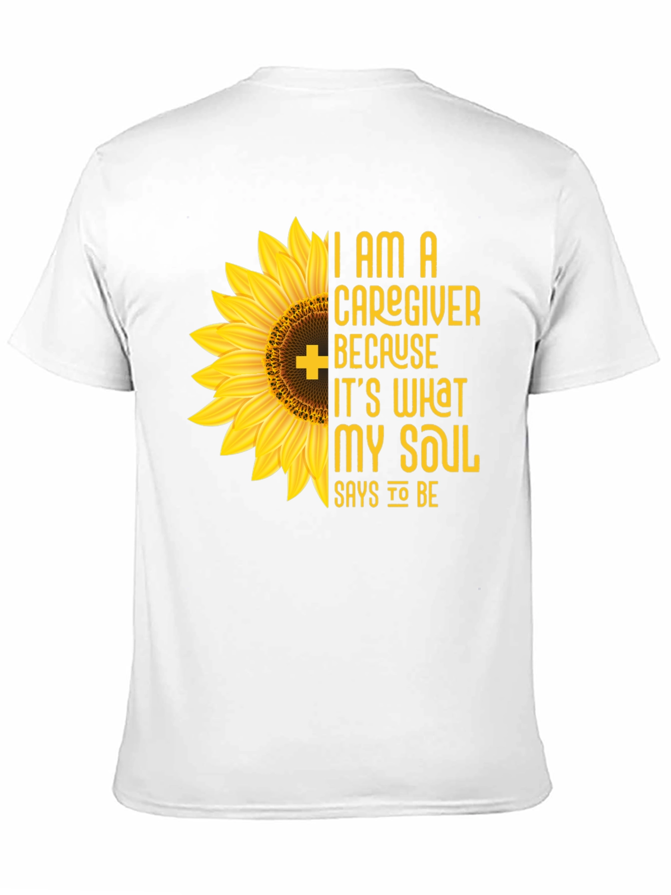 Caregiver Sunflower Graphic T-Shirt