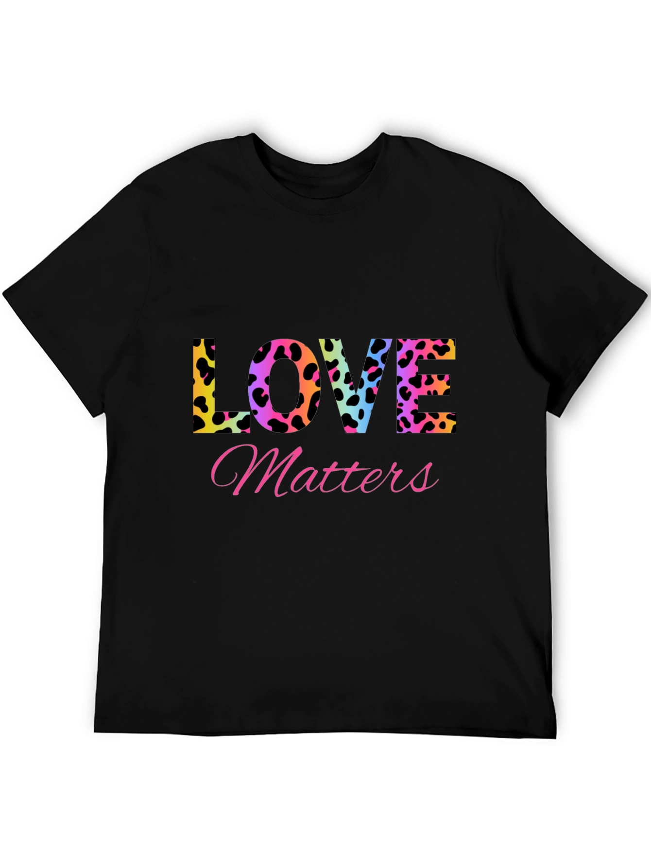 Love Matters T-Shirt - Leopard Print