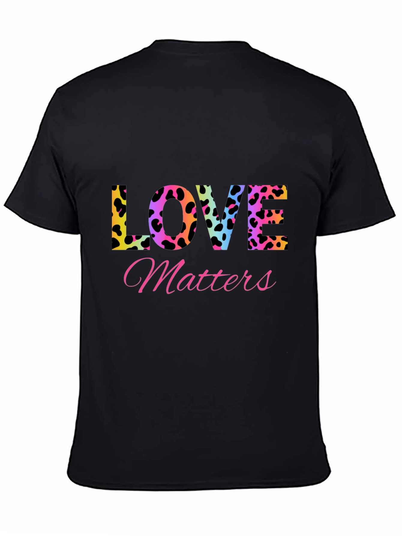 Love Matters T-Shirt - Leopard Print
