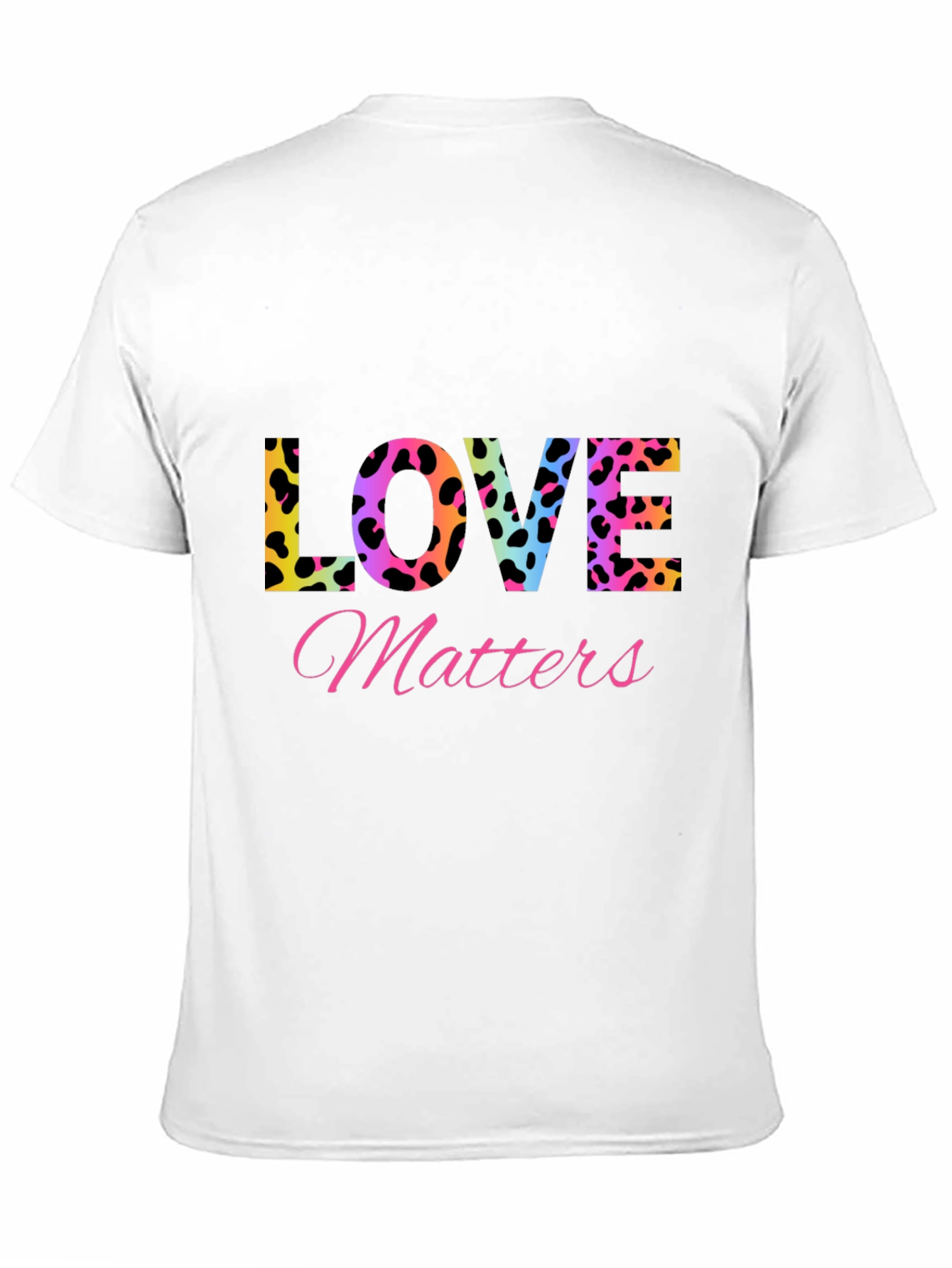 Love Matters T-Shirt - Leopard Print