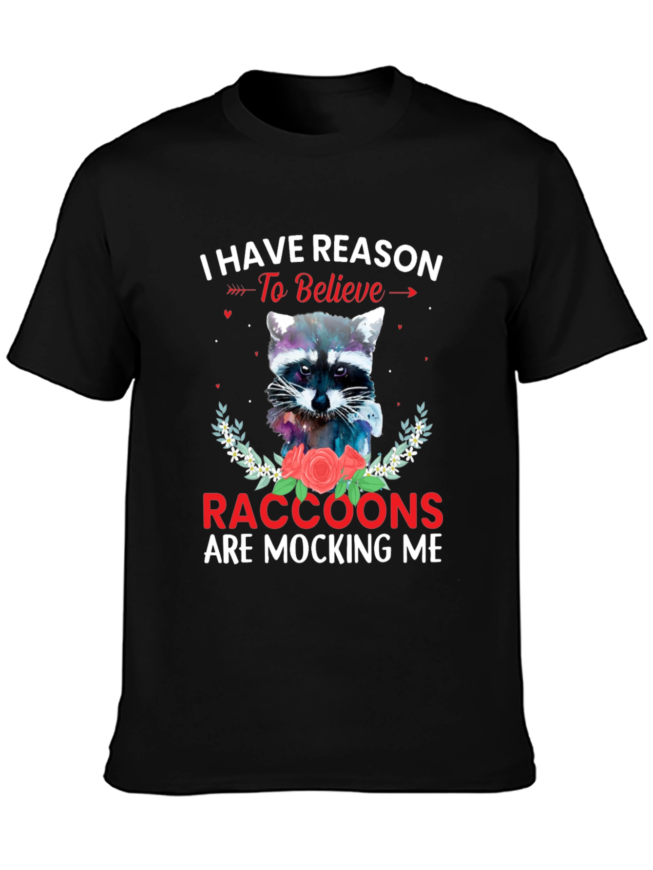 Raccoon Mocking T-Shirt - Humorous Graphic Tee