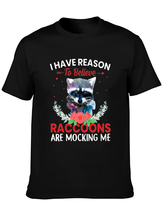 Raccoon Mocking T-Shirt - Humorous Graphic Tee